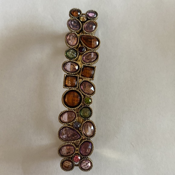 Set of 2 Jeweled Hair Clip Barrettes - Picture 3 of 4